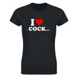 I LOVE COCK (TAILS) - WOMEN'S TEE – Black
