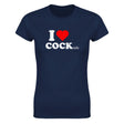 I LOVE COCK (TAILS) - WOMEN'S TEE – Navy