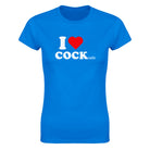 I LOVE COCK (TAILS) - WOMEN'S TEE – Royal