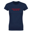 KNOW YOUR WORTH THEN ADD TAX - WOMEN'S TEE – Navy
