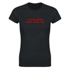 I LOVE MY BOOBS EXCEPT WHEN I RUN - WOMEN'S TEE – Black