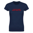 I LOVE MY BOOBS EXCEPT WHEN I RUN - WOMEN'S TEE – Navy