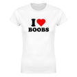 I LOVE BOOBS - WOMEN'S TEE – White