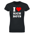 I LOVE RICH BOYS - WOMEN'S TEE – Black