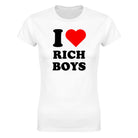 I LOVE RICH BOYS - WOMEN'S TEE – White