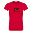 I LOVE COWBOYS - WOMEN'S TEE – Red