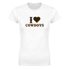 I LOVE COWBOYS - WOMEN'S TEE – White