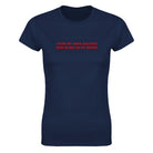I WISH MY BANK BALANCE WAS AS BIG AS MY BOOBS - WOMEN'S TEE – Navy