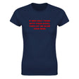 IF MEN ONLY THINK WITH THEIR DICKS, THEN LET ME BLOW YOUR MIND - WOMEN'S TEE – Navy