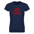 I HAVE BOOBS, I MAKE THE RULES - WOMEN'S TEE – Navy