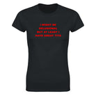 I MIGHT BE DELUSIONAL BUT AT LEAST I HAVE GREAT TITS - WOMEN'S TEE – Black