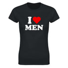 I LOVE MEN - WOMEN'S TEE – Black