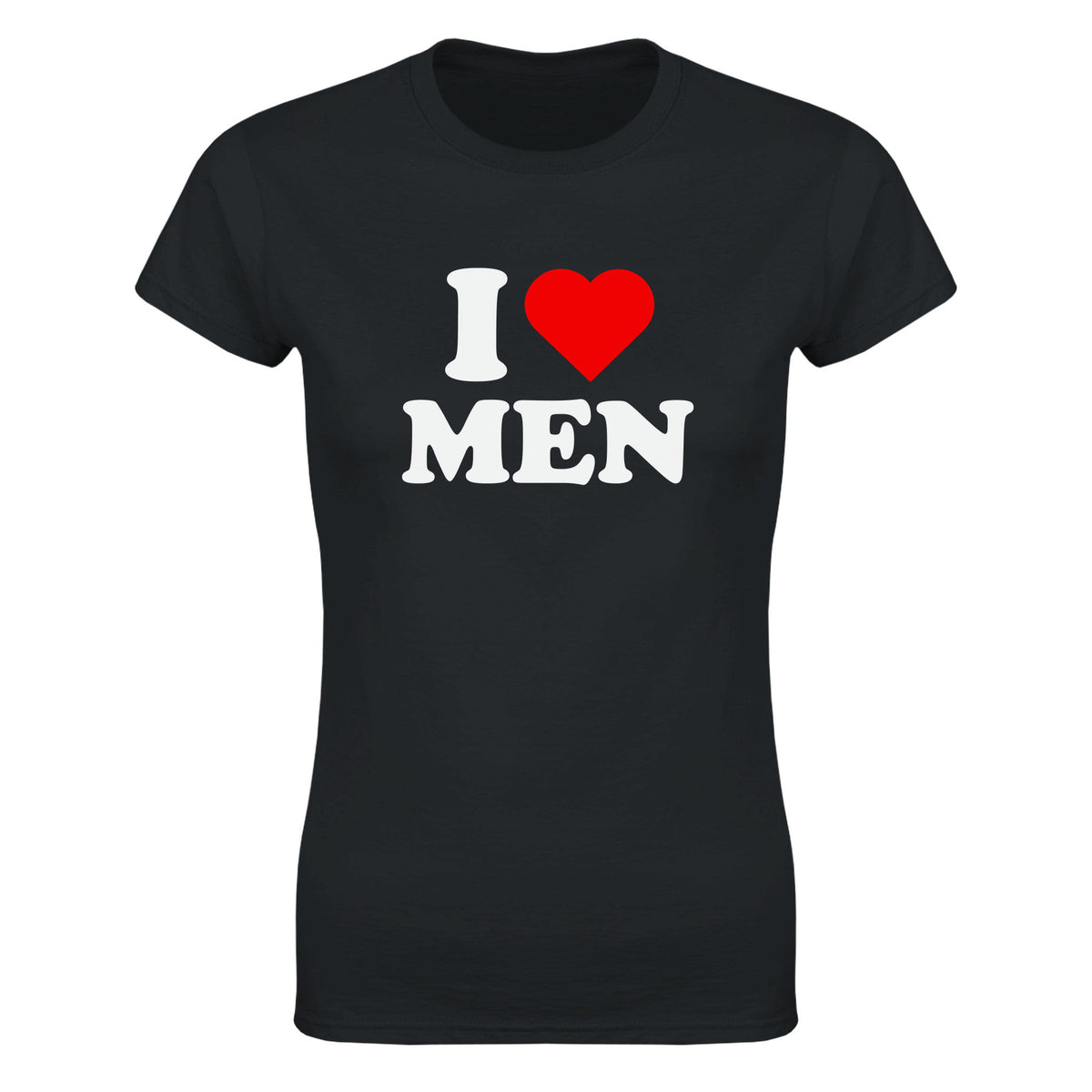 I LOVE MEN - WOMEN'S TEE – Black