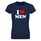I LOVE MEN - WOMEN'S TEE – Navy