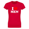 I LOVE MEN - WOMEN'S TEE – Red
