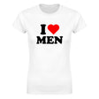 I LOVE MEN - WOMEN'S TEE – White