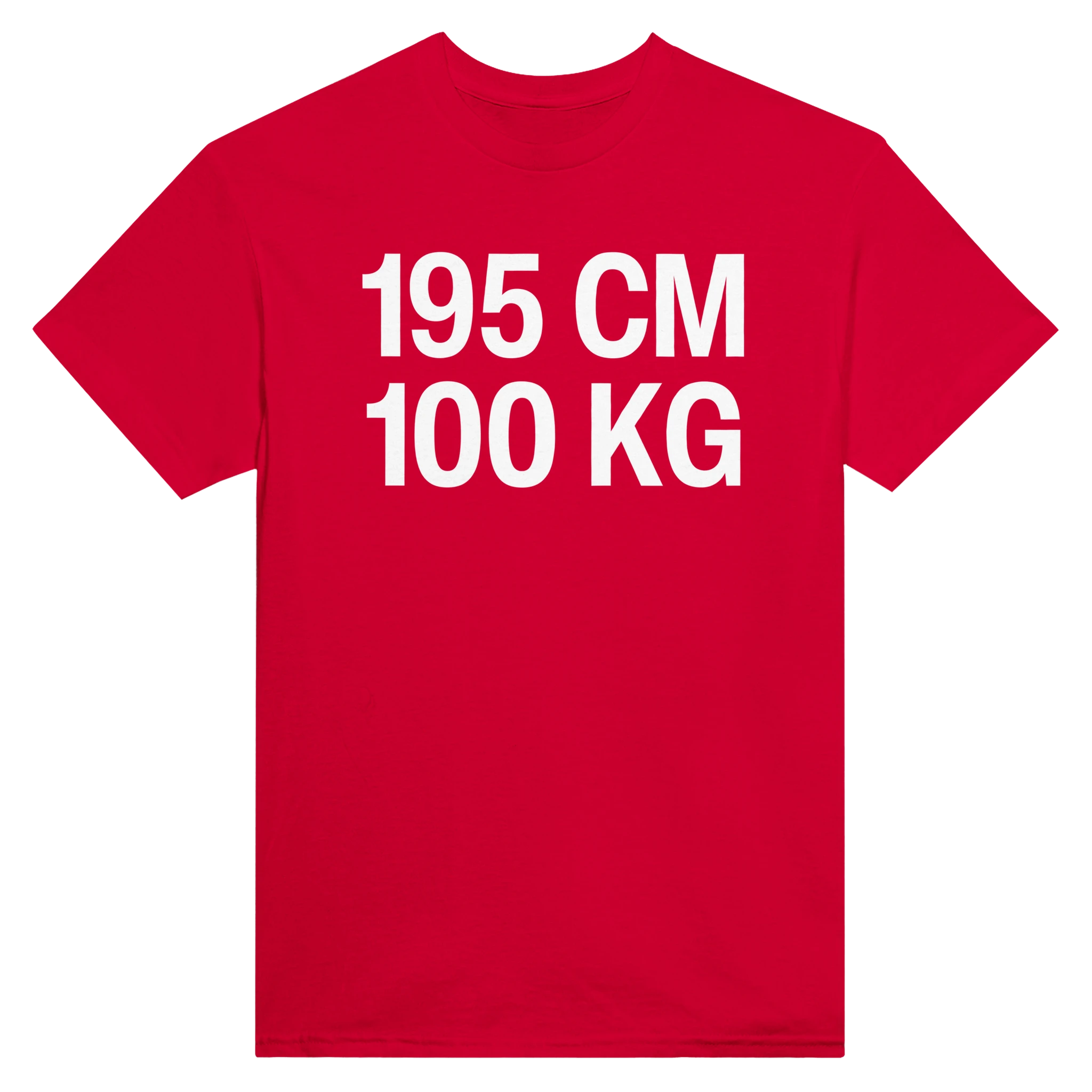 195CM 100KG - TEE – Red