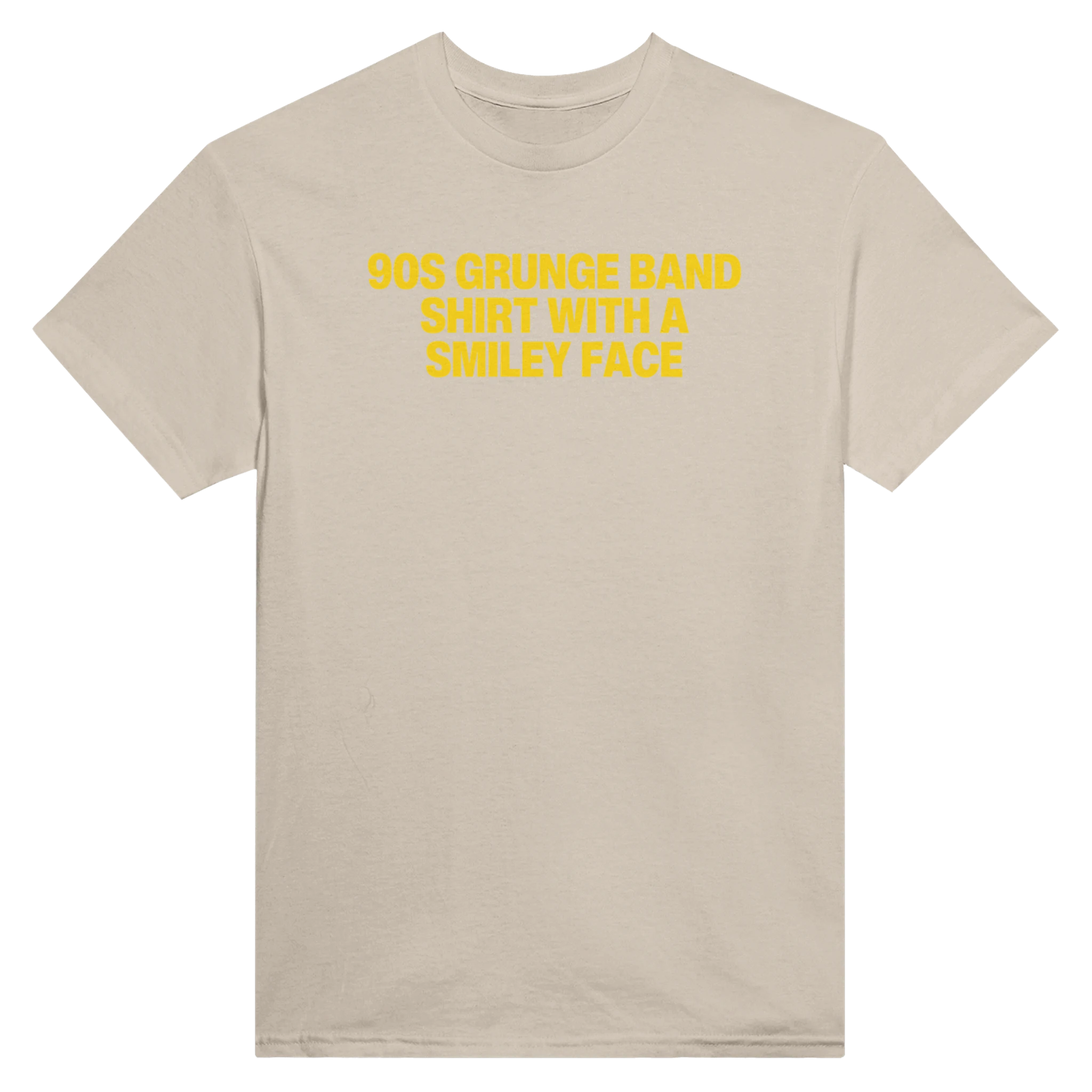 90S GRUNGE BAND SHIRT WITH A SMILEY FACE - TEE – Sand