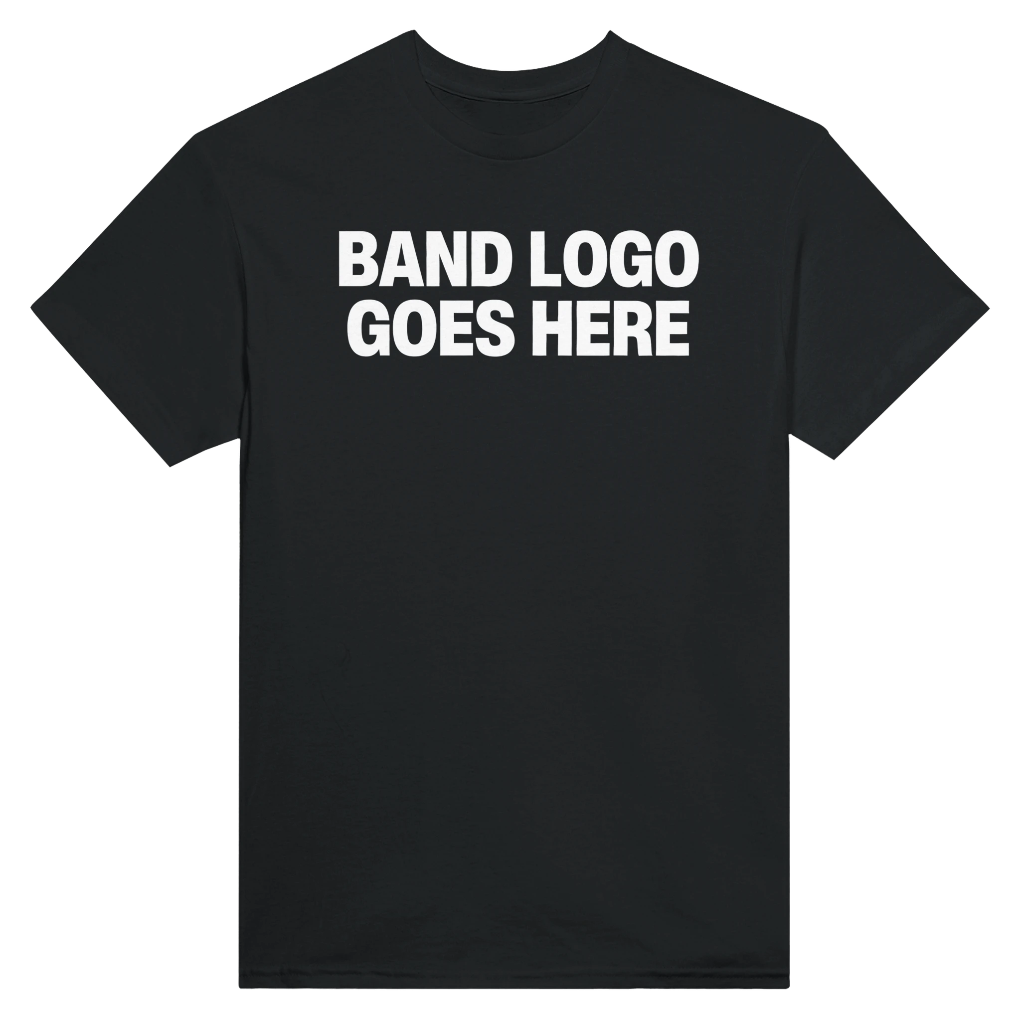 BAND LOGO GOES HERE - TEE – Black