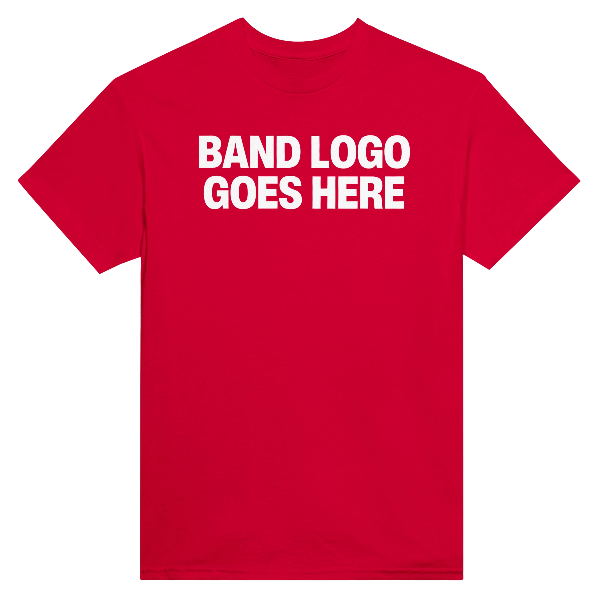 BAND LOGO GOES HERE - TEE – Red