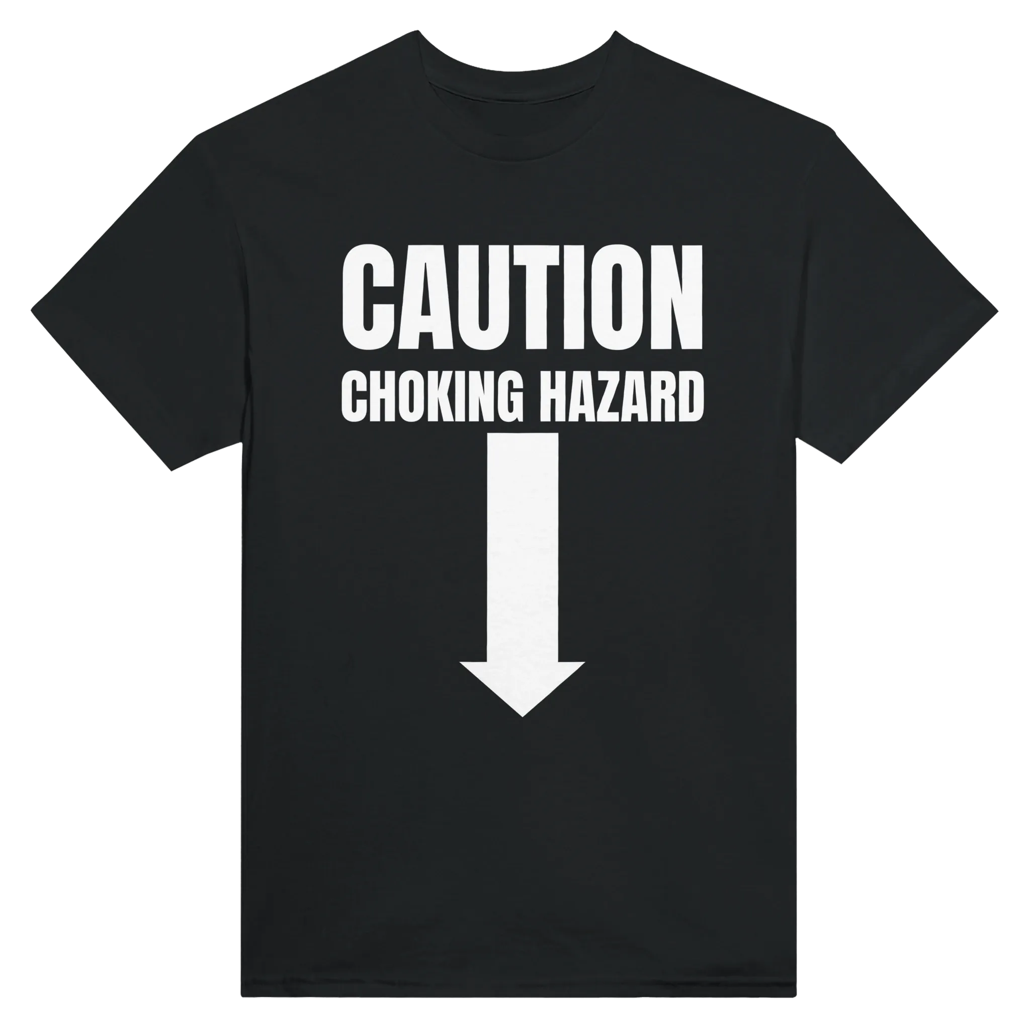 CAUTION CHOKING HAZARD - TEE – Black