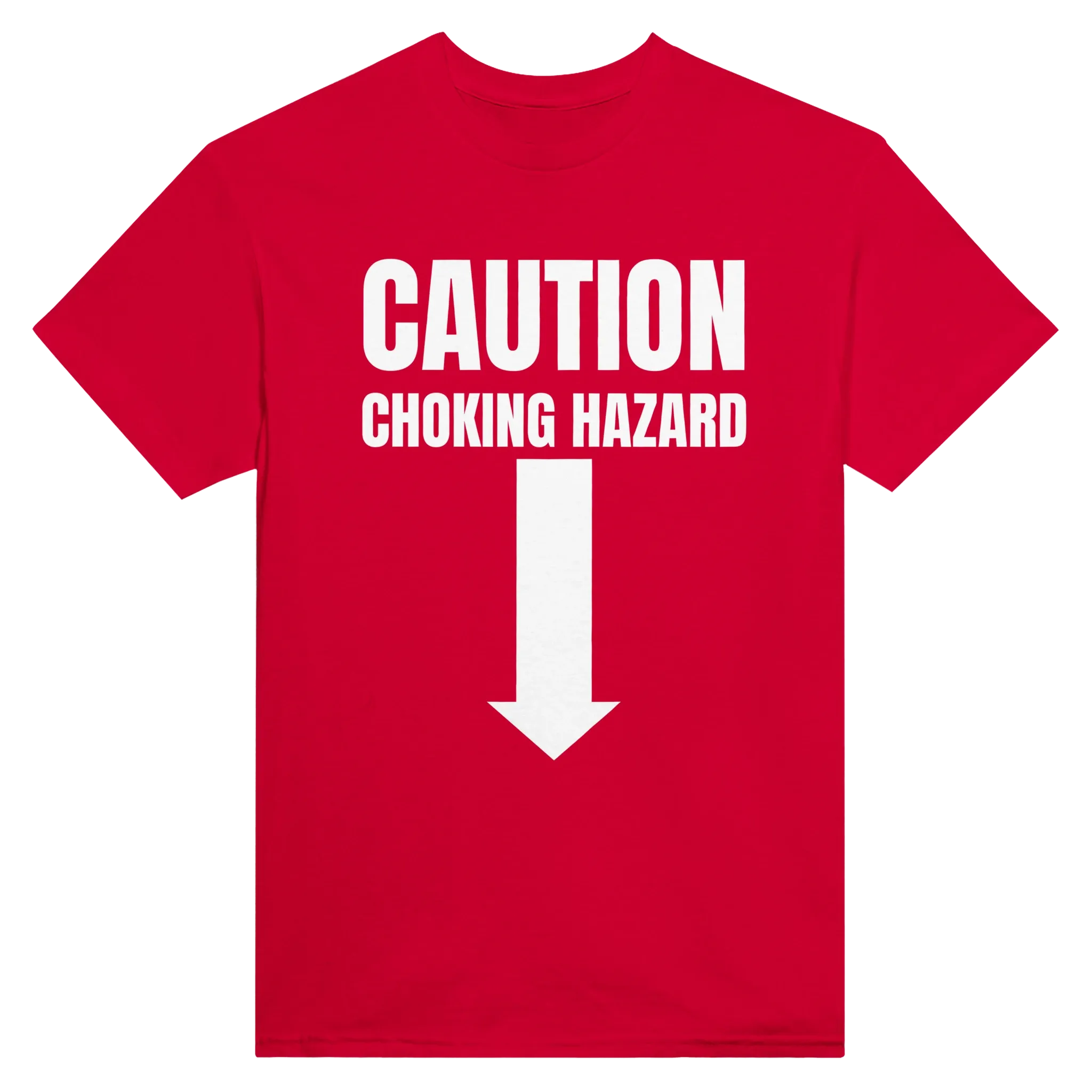 CAUTION CHOKING HAZARD - TEE – Red