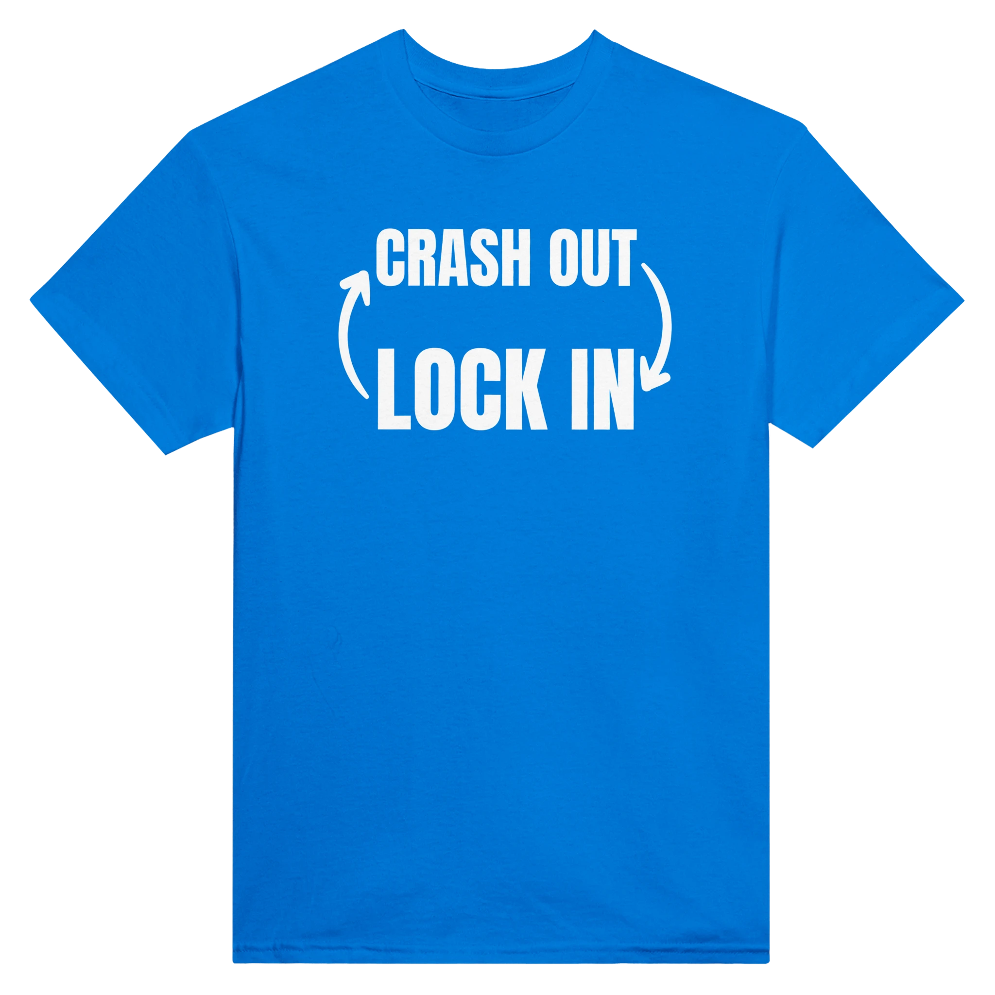 CRASH OUT -> LOCK IN - TEE – Royal