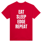 EAT SLEEP EDGE REPEAT - TEE – Red