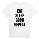 EAT SLEEP GOON REPEAT - TEE – White