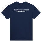 EMOTIONAL SUPPORT WHITE BOY - TEE – Navy