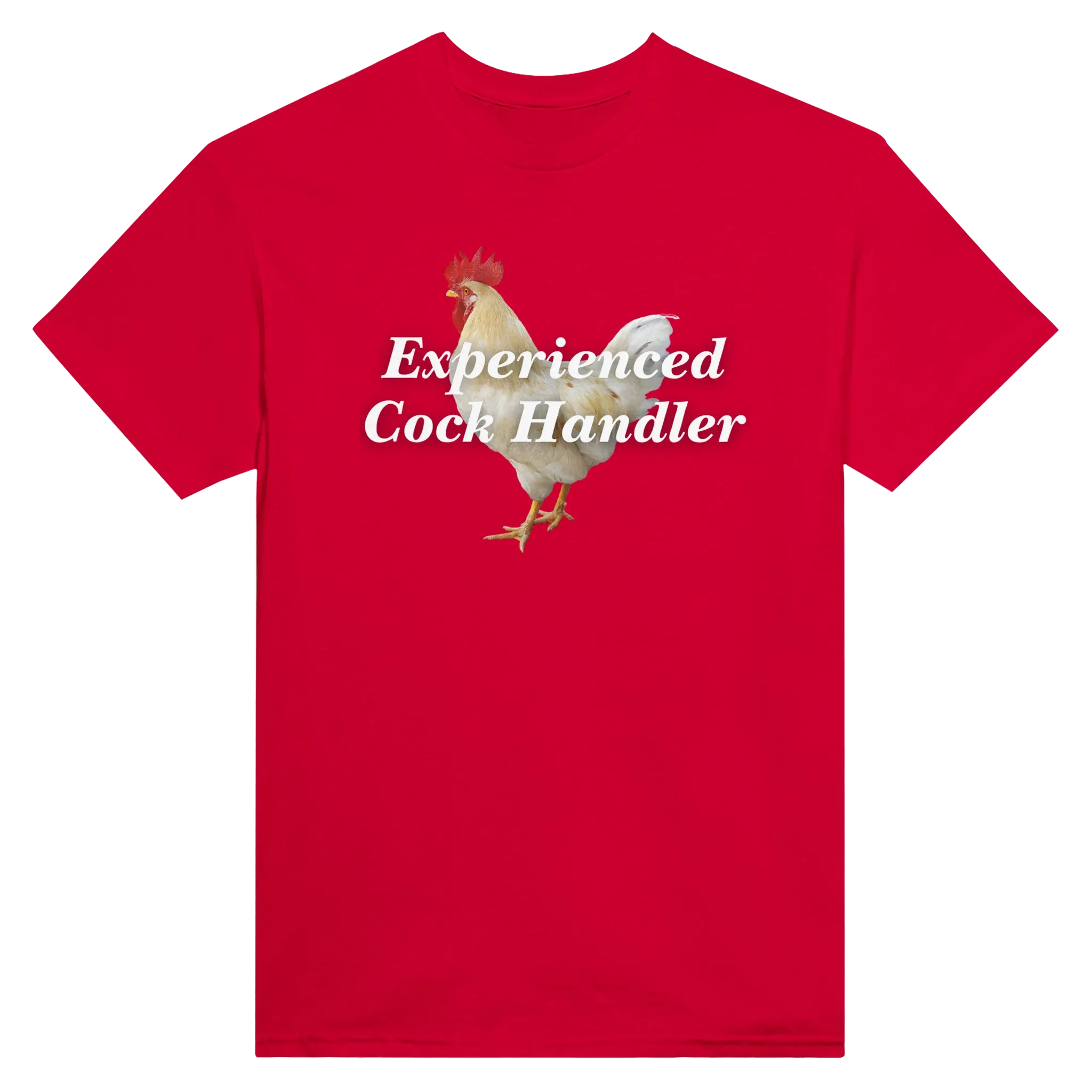 EXPERIENCED COCK HANDLER - TEE – Red