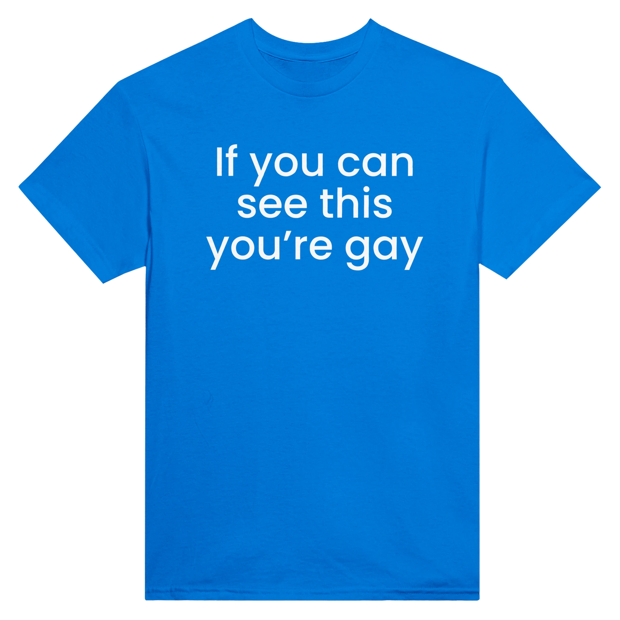 IF YOU CAN SEE THIS YOU'RE GAY - TEE – Royal
