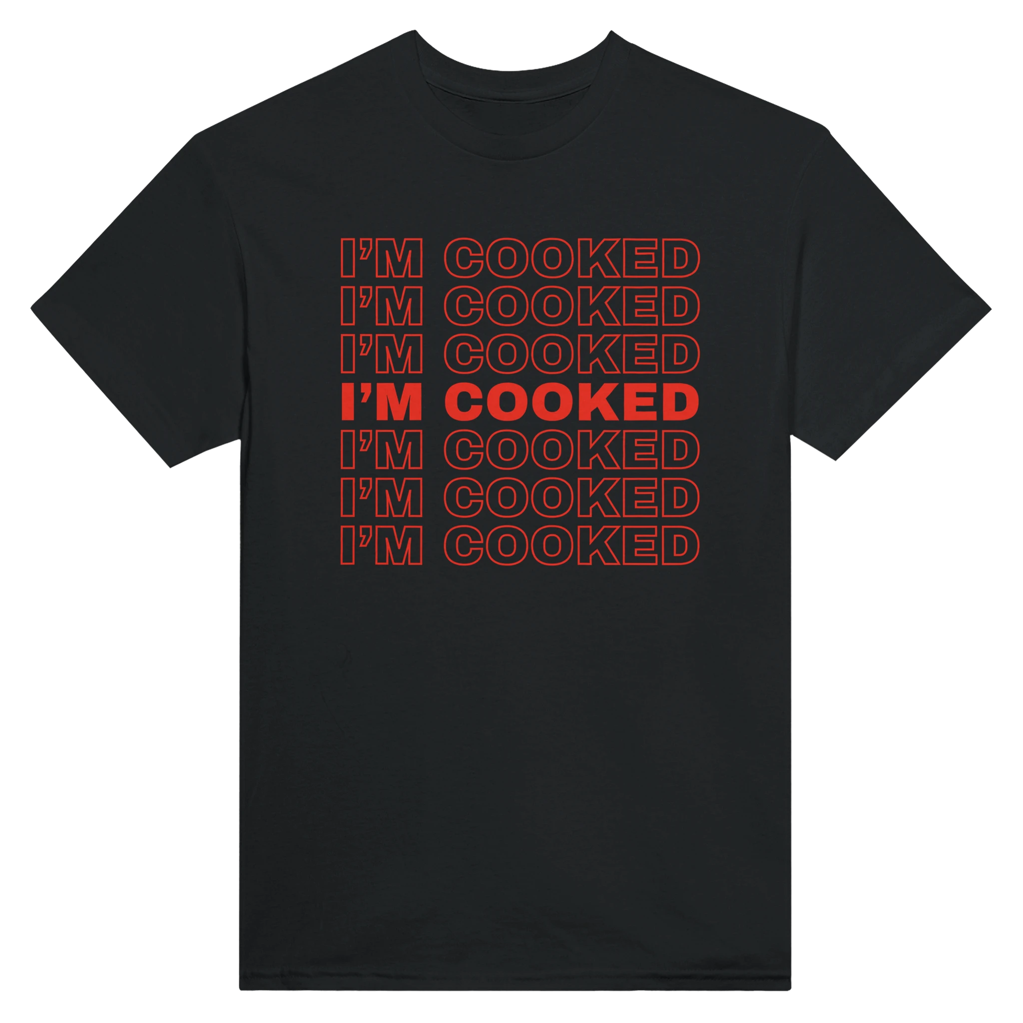 I'M COOKED - TEE – Black