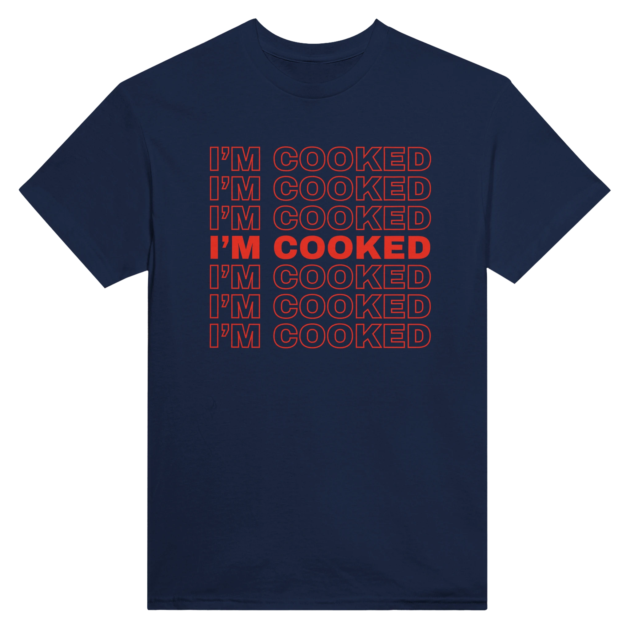 I'M COOKED - TEE – Navy