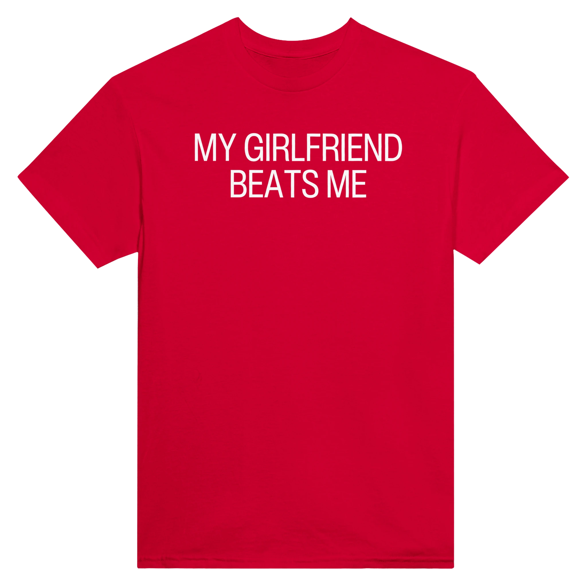MY GIRLFRIEND BEATS ME - TEE – Red
