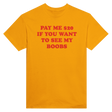 PAY ME $20 IF YOU WANT TO SEE MY BOOBS - TEE – Gold