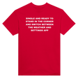 SINGLE AND READY TO STAND IN THE CORNER AND SWITCH BETWEEN THE WEATHER AND SETTINGS APP - TEE – Red