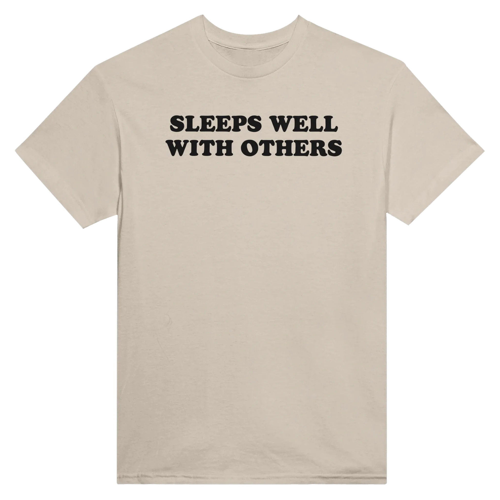SLEEPS WELL WITH OTHERS - TEE – Sand