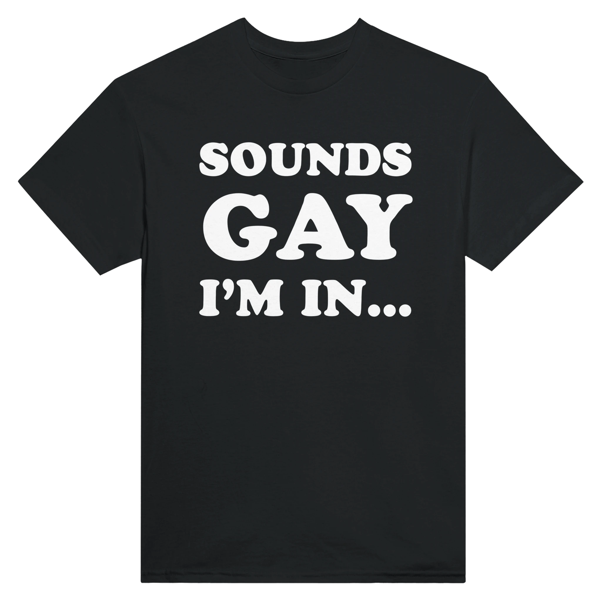 SOUNDS GAY I'M IN... - TEE – Black