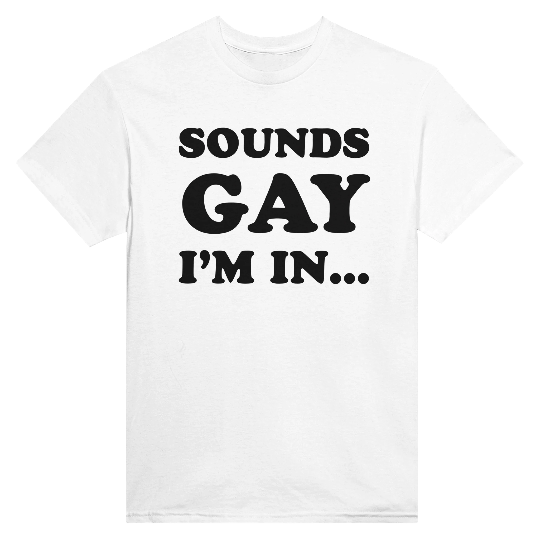 SOUNDS GAY I'M IN... - TEE – White