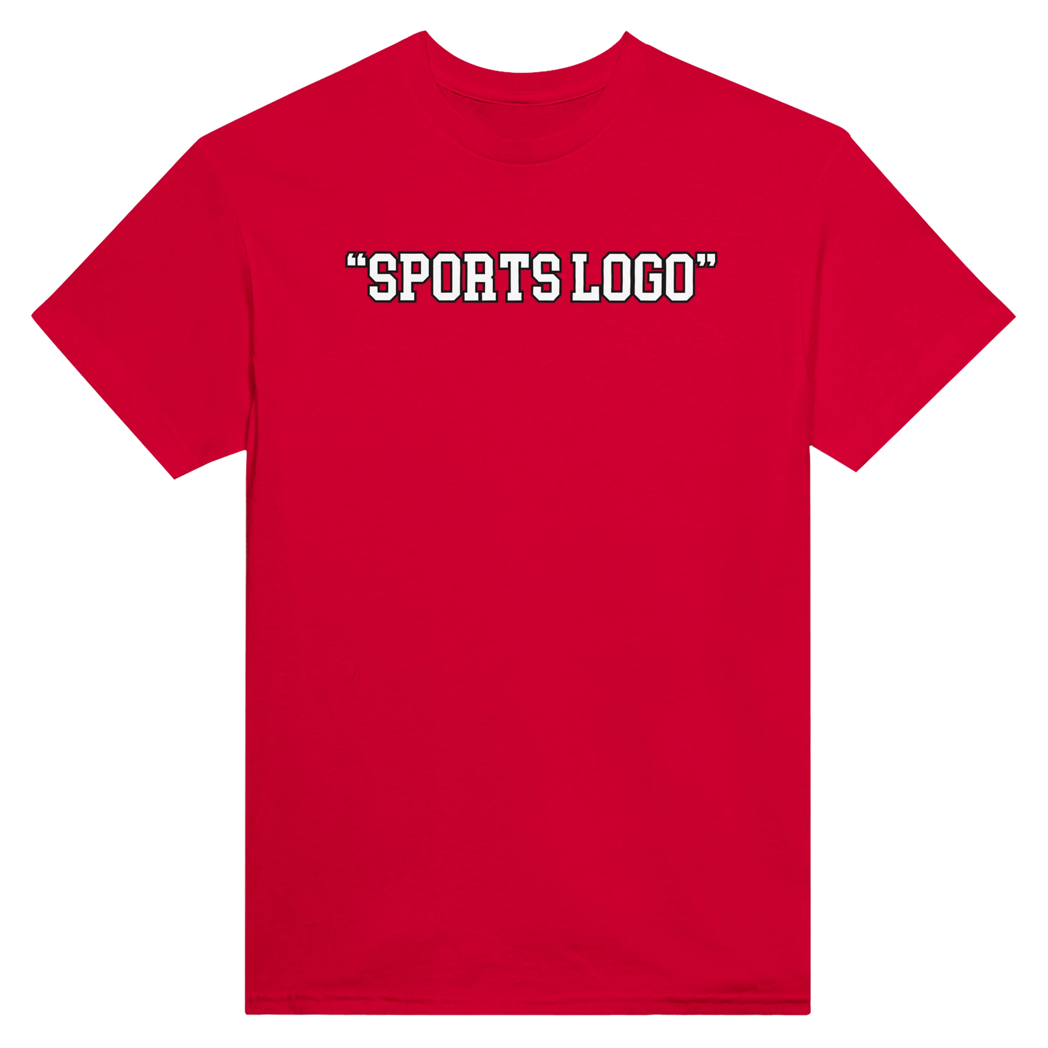 "SPORTS LOGO" - TEE – Red