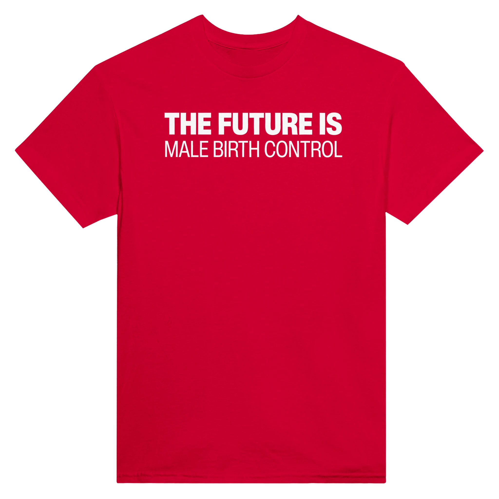 THE FUTURE IS MALE BIRTH CONTROL - TEE – Red