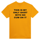 THIS IS MY ONLY SHIRT WITH NO CUM ON IT - TEE – Gold