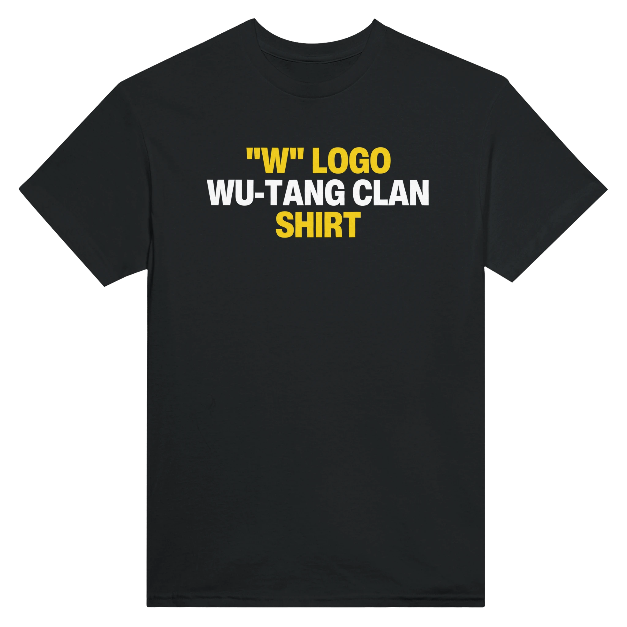 "W" LOGO WU-TANG CLAN SHIRT - TEE – Black