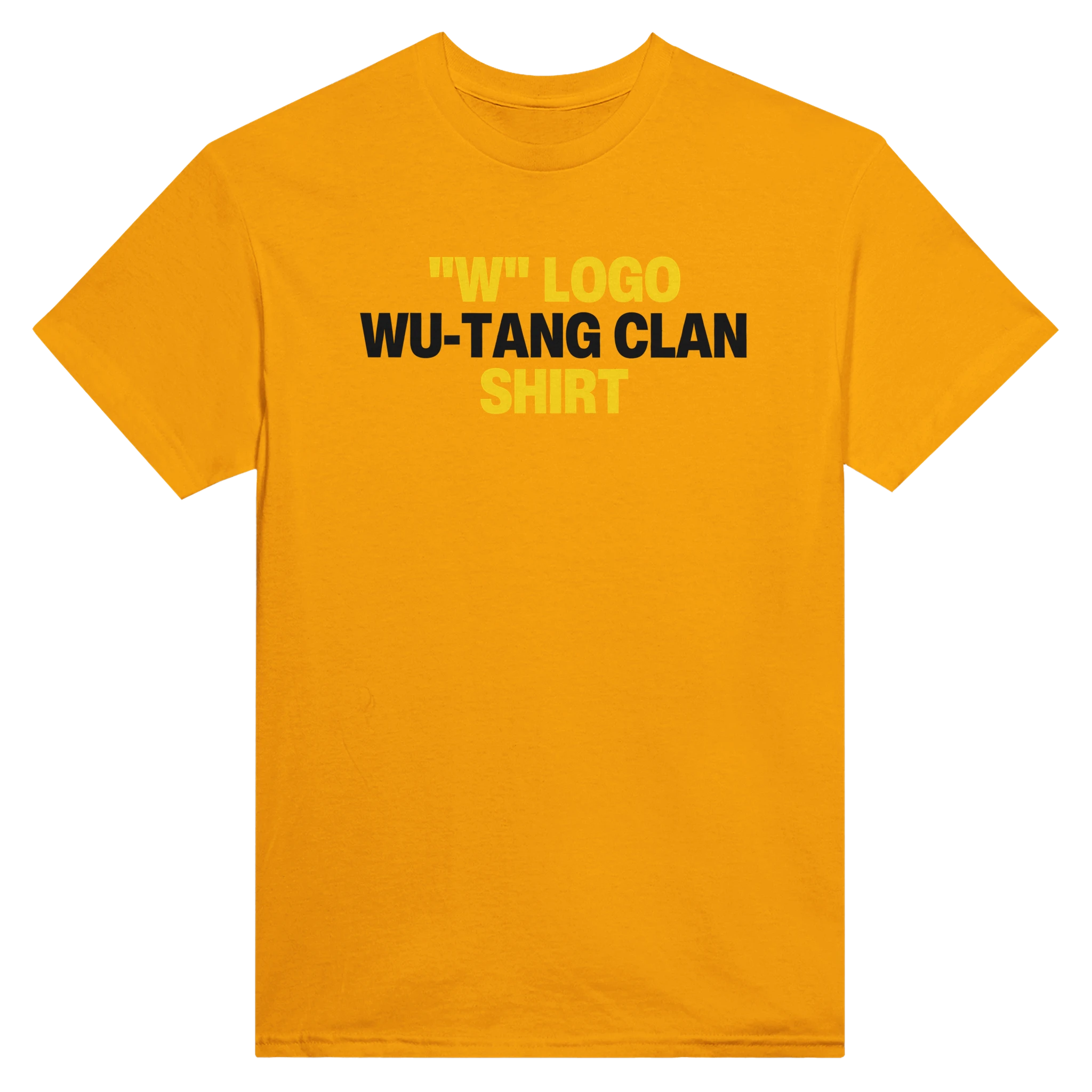 "W" LOGO WU-TANG CLAN SHIRT - TEE – Gold