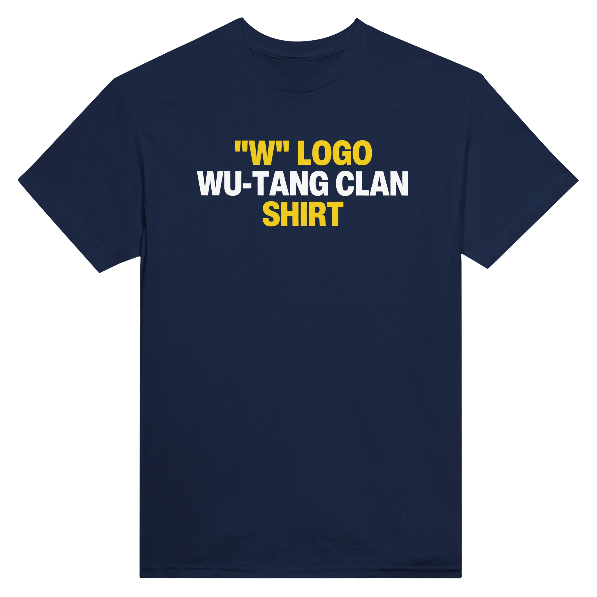 "W" LOGO WU-TANG CLAN SHIRT - TEE – Navy