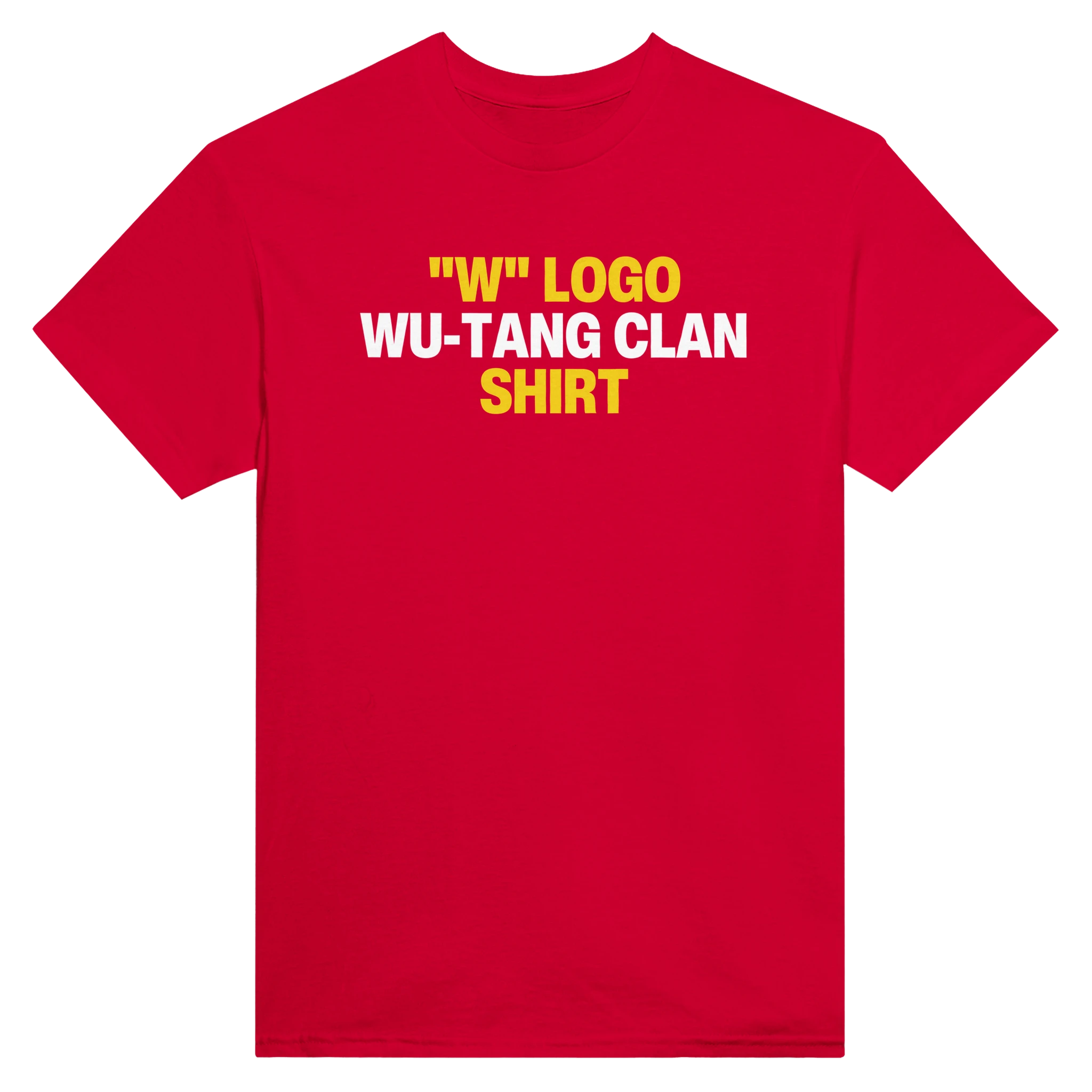 "W" LOGO WU-TANG CLAN SHIRT - TEE – Red