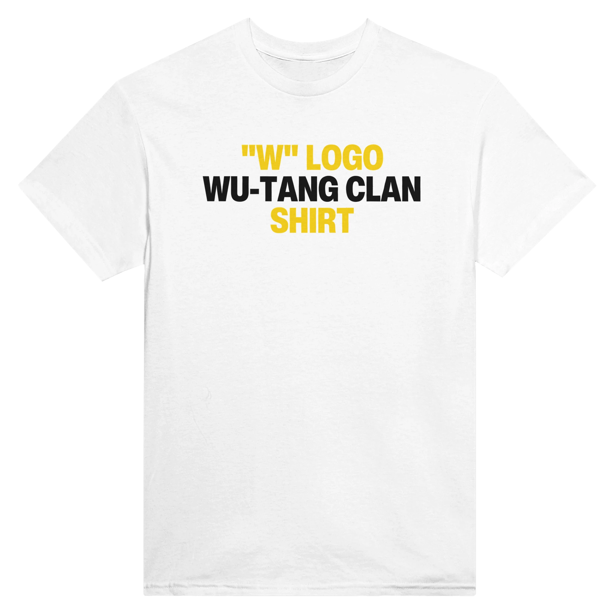 "W" LOGO WU-TANG CLAN SHIRT - TEE – White
